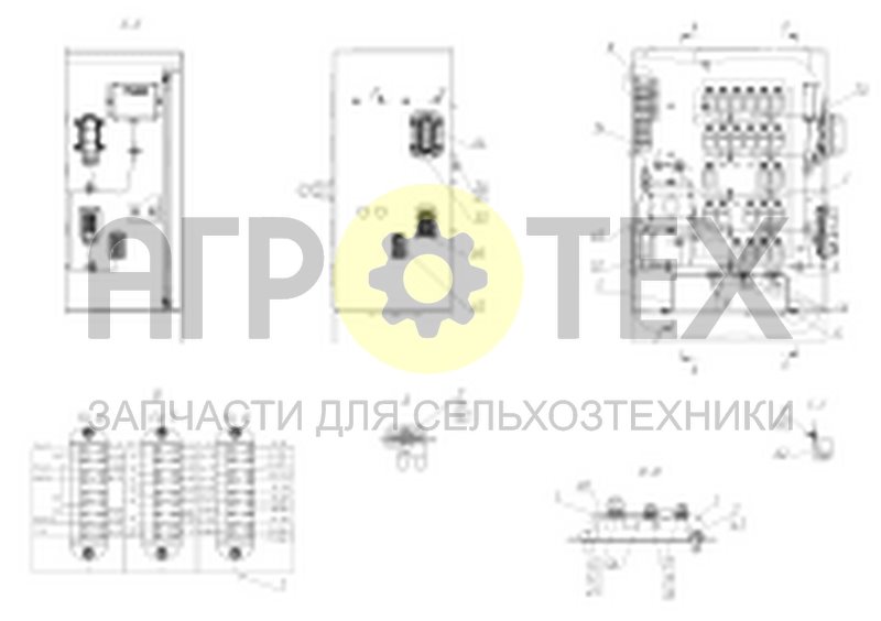 Коммуникации электрические ящика коммутационного (2650.10.81.100) (№60 на схеме)